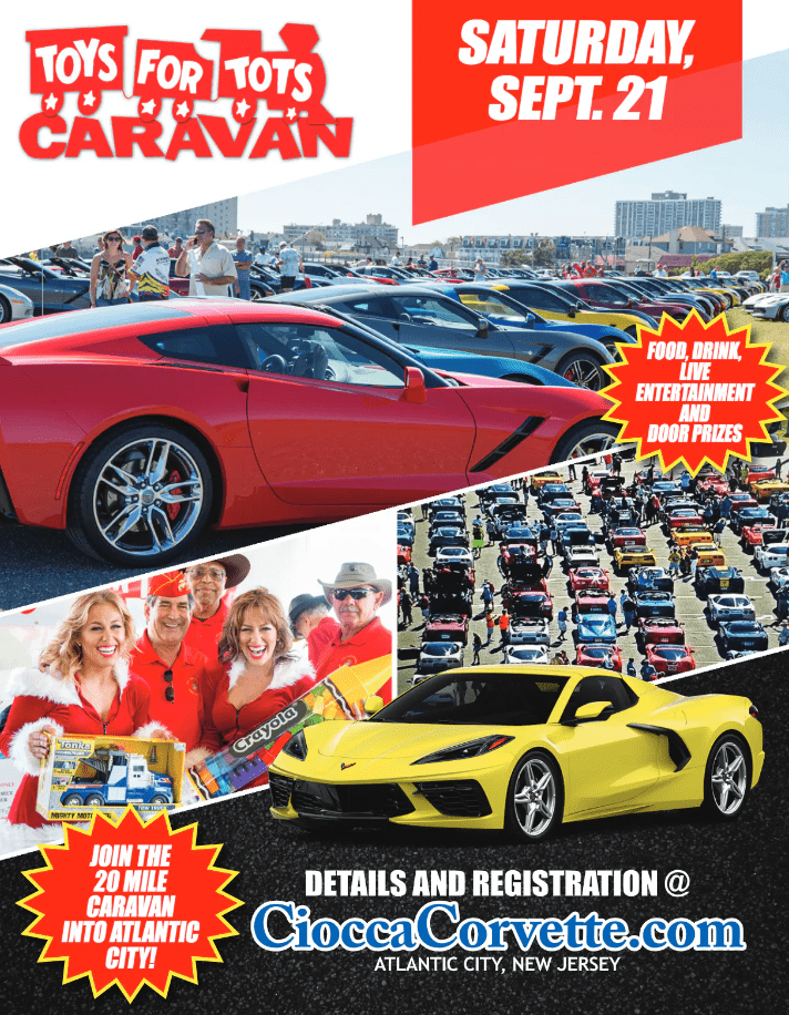 Ciocca Corvette 2024 Toys for Tots Caravan